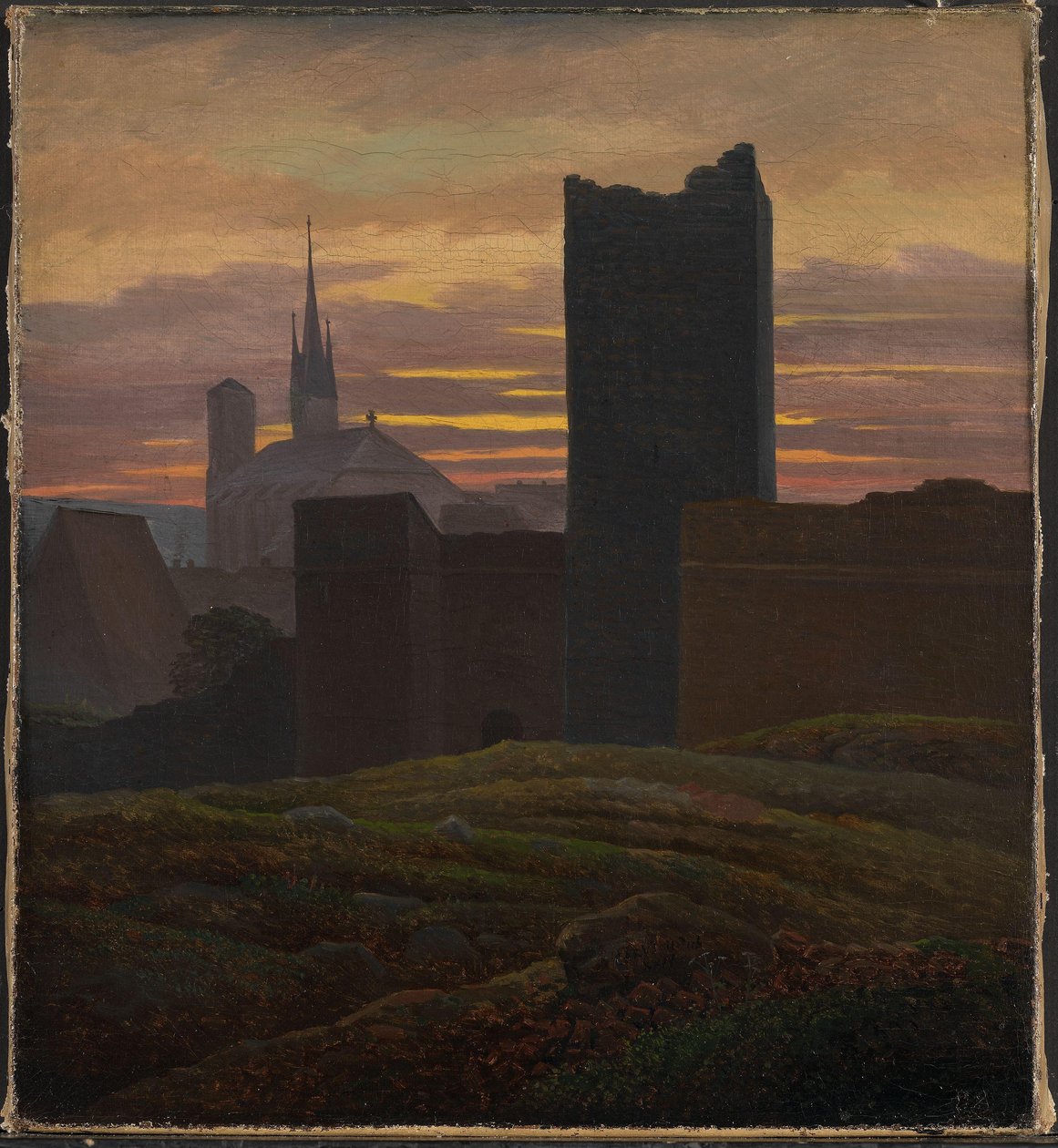 Die Kaiserburg, Eger von Carl Gustav Carus