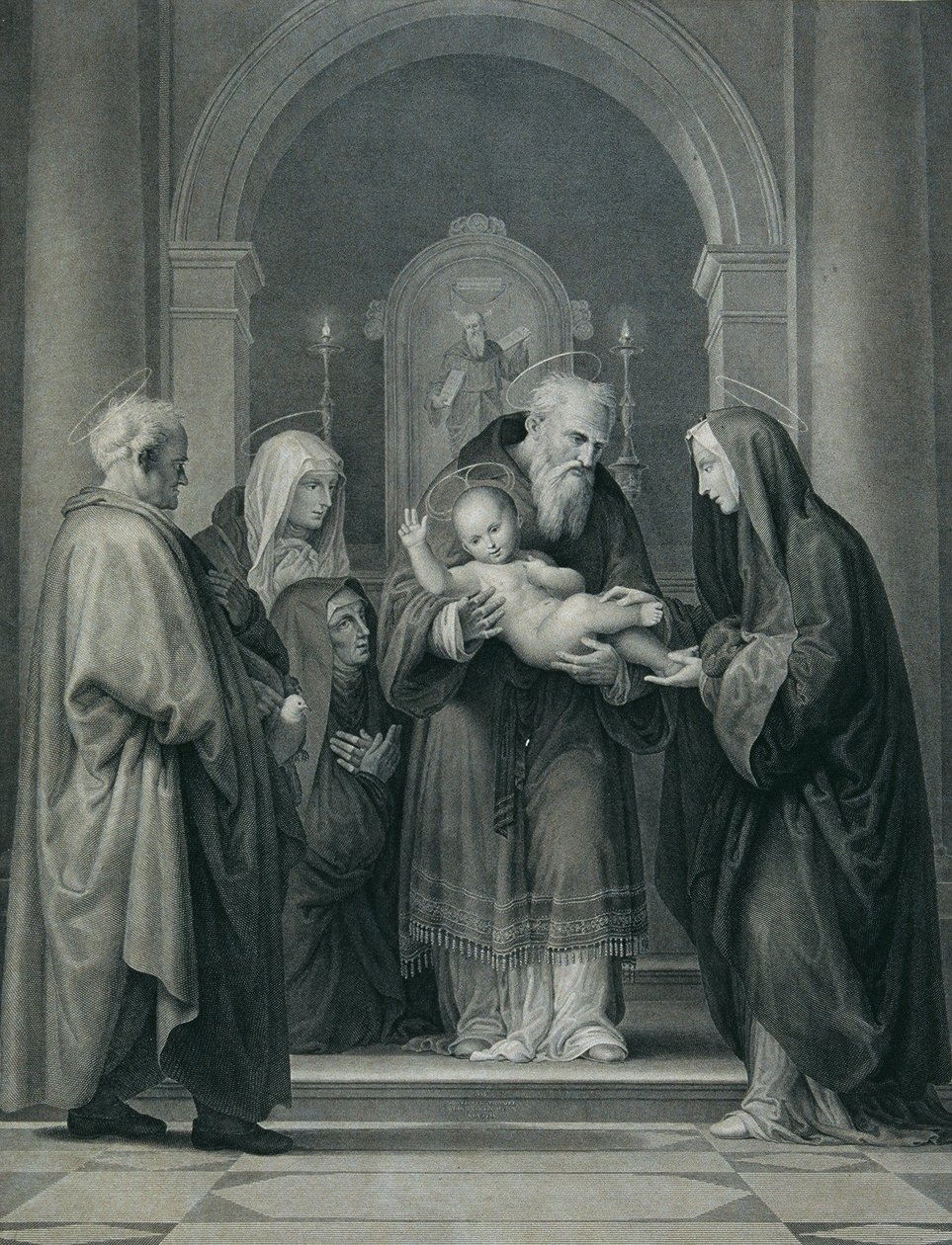 Die Darbringung im Tempel von Carl Heinrich Rahl