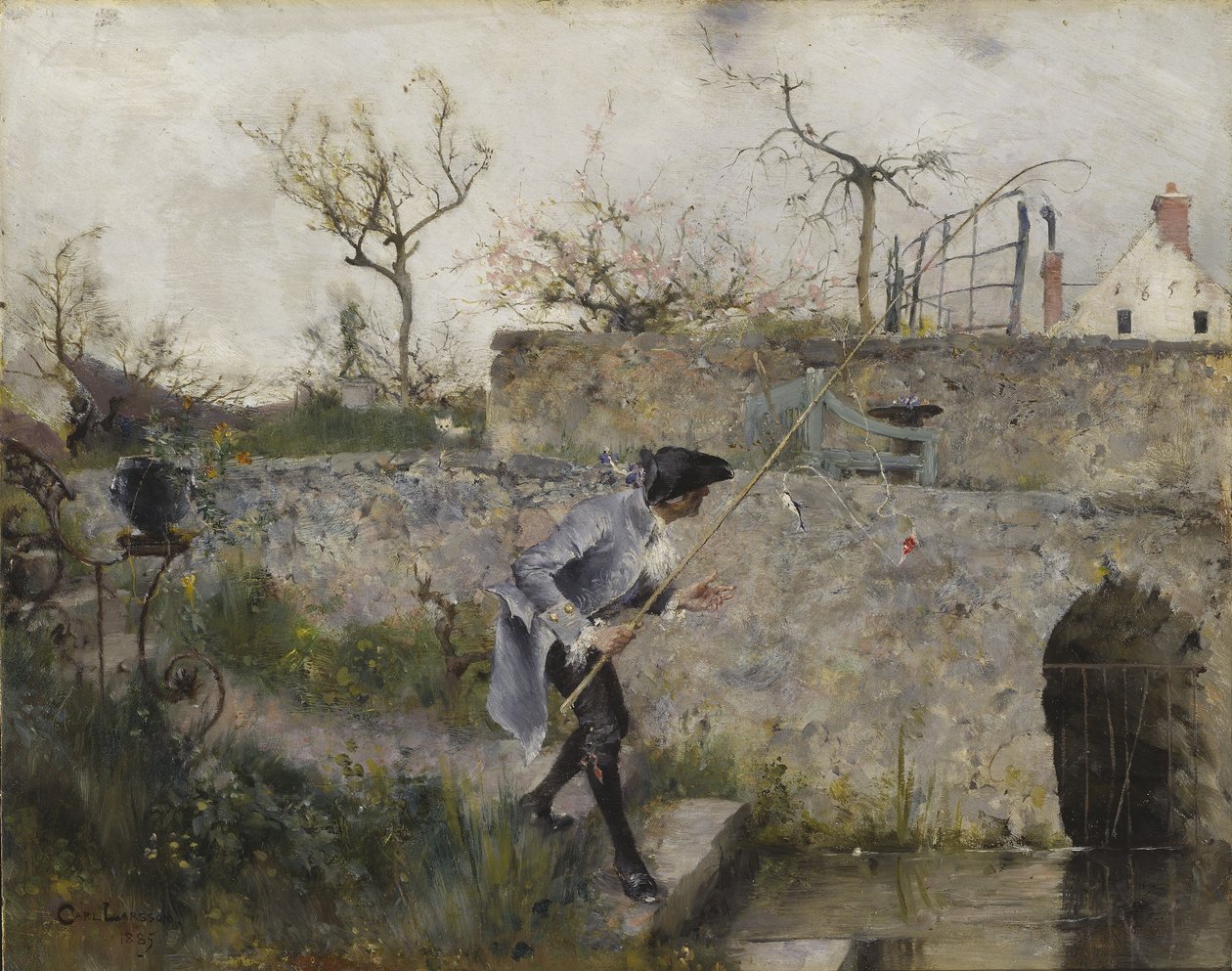 Ein Bissen, 1885 von Carl Larsson