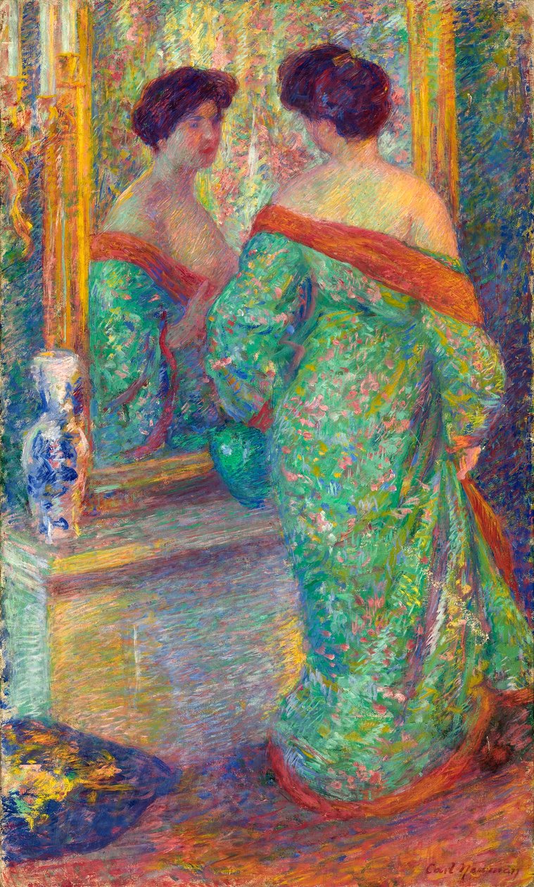 Dame im Spiegel von Carl Newman