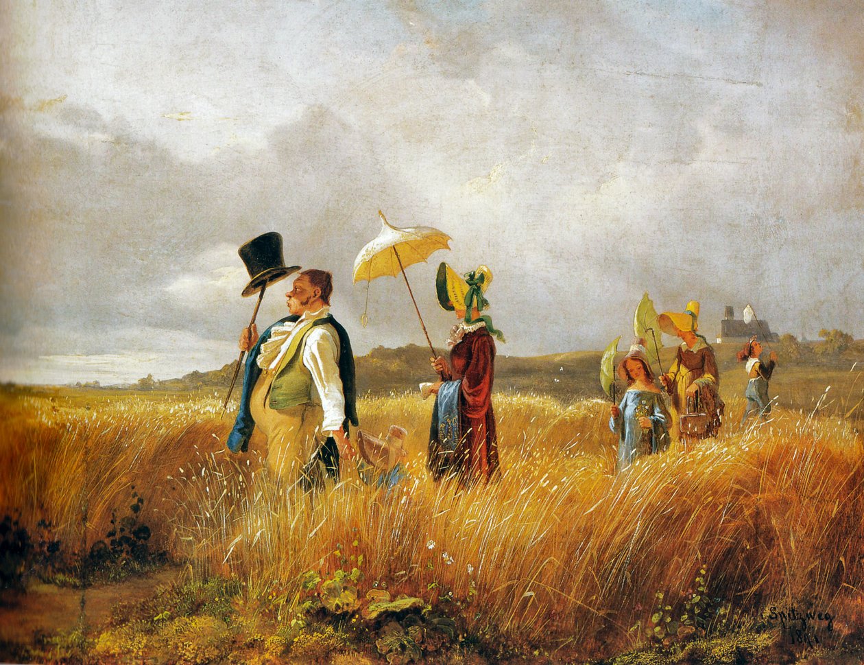 Sonntagsspaziergang von Carl Spitzweg