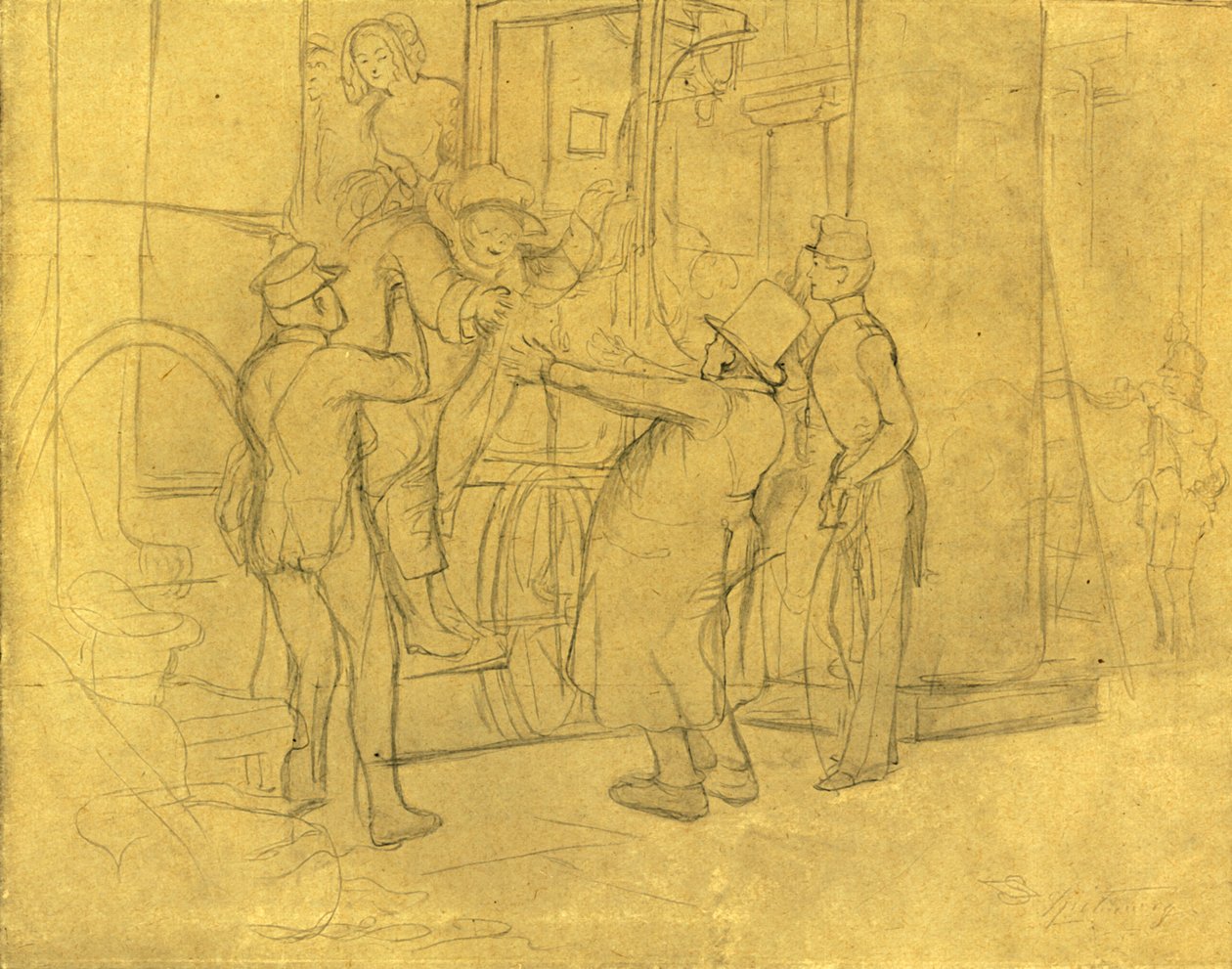 Willkommen, Mitte-Ende des 19. Jahrhunderts, ca. 1924 von Carl Spitzweg