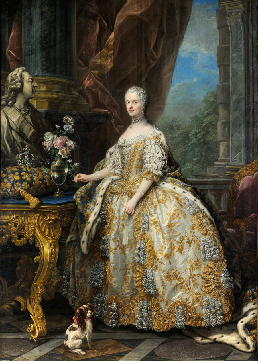 Marie Leszczinska, Königin von Frankreich (1703-1768) von Carle van Loo