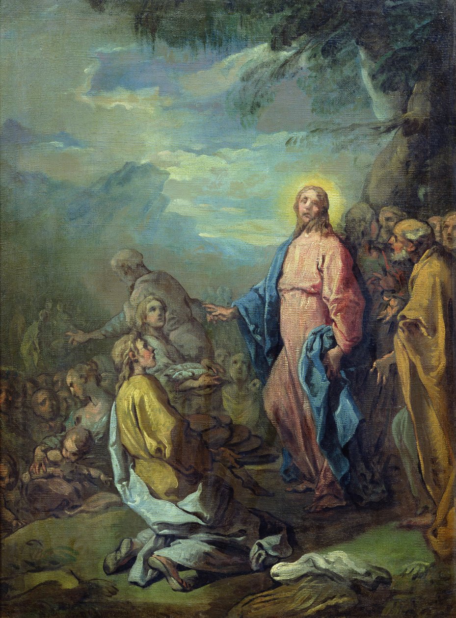 Die Speisung der Fünftausend, vor 1733 von Carle van Loo
