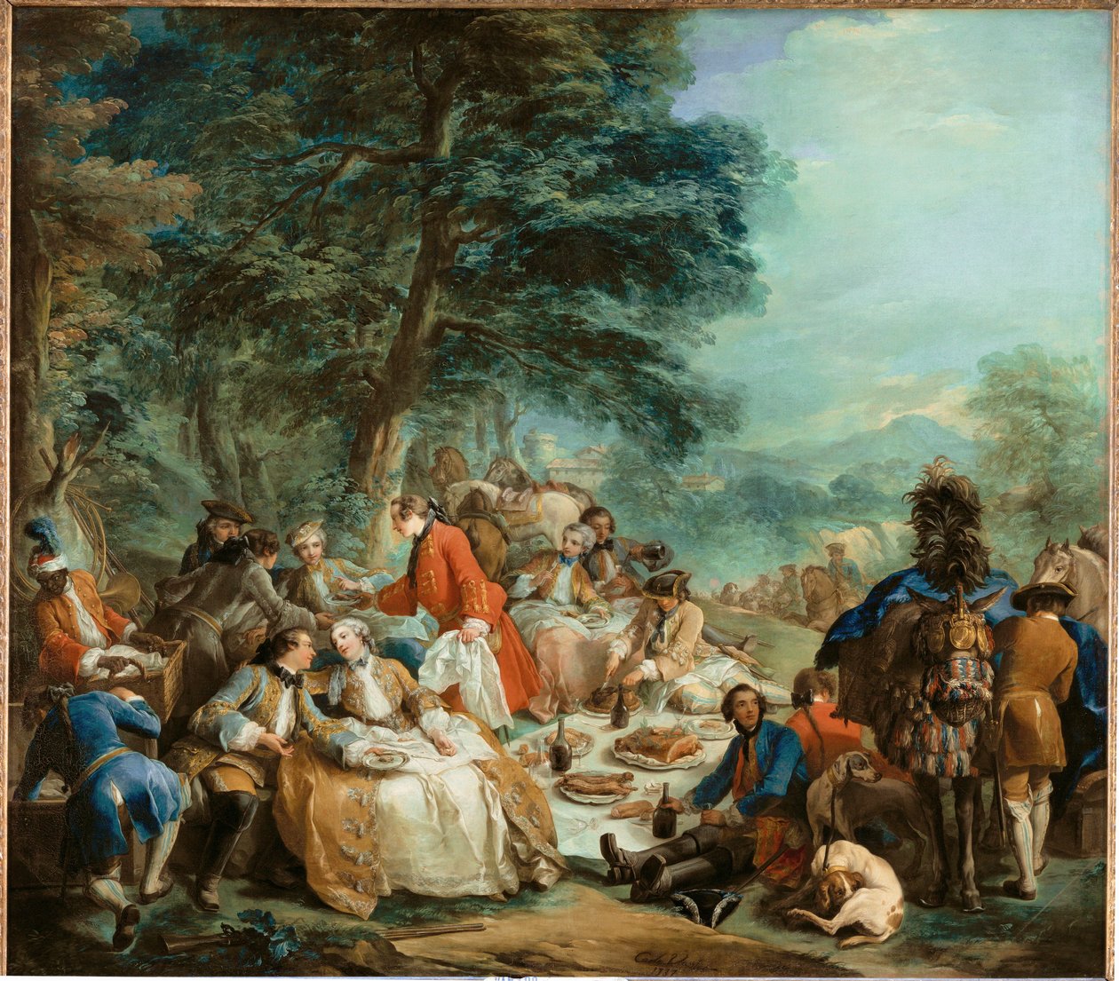 Jagdpause von Carle Vanloo