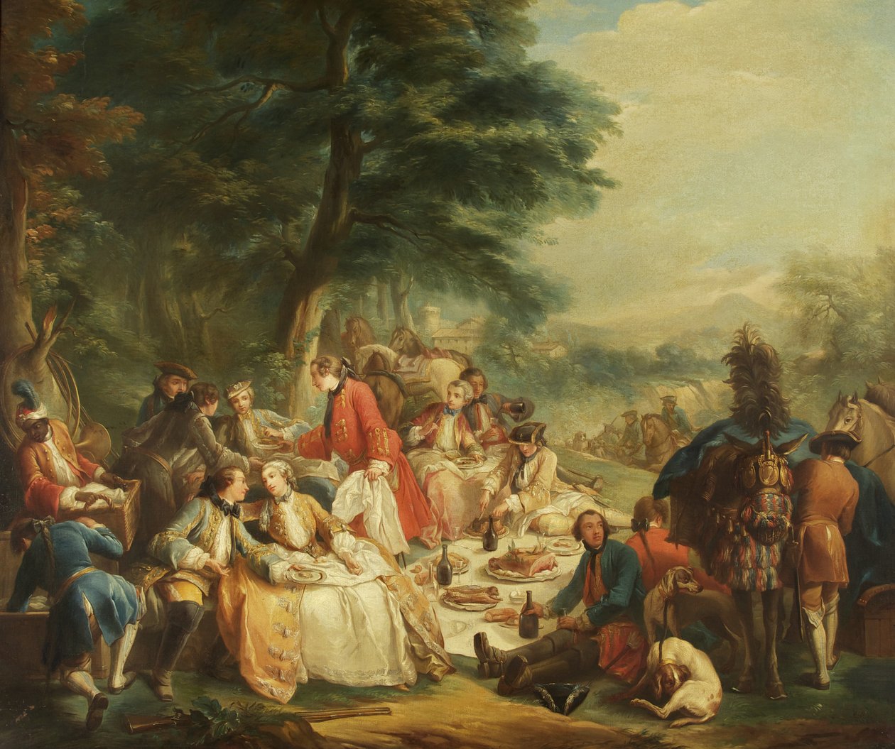 Rast auf der Jagd von Carle van Loo