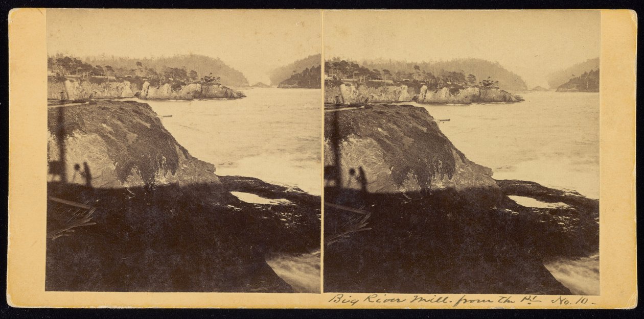 Big River Mill vom Punkt von Carleton E. Watkins