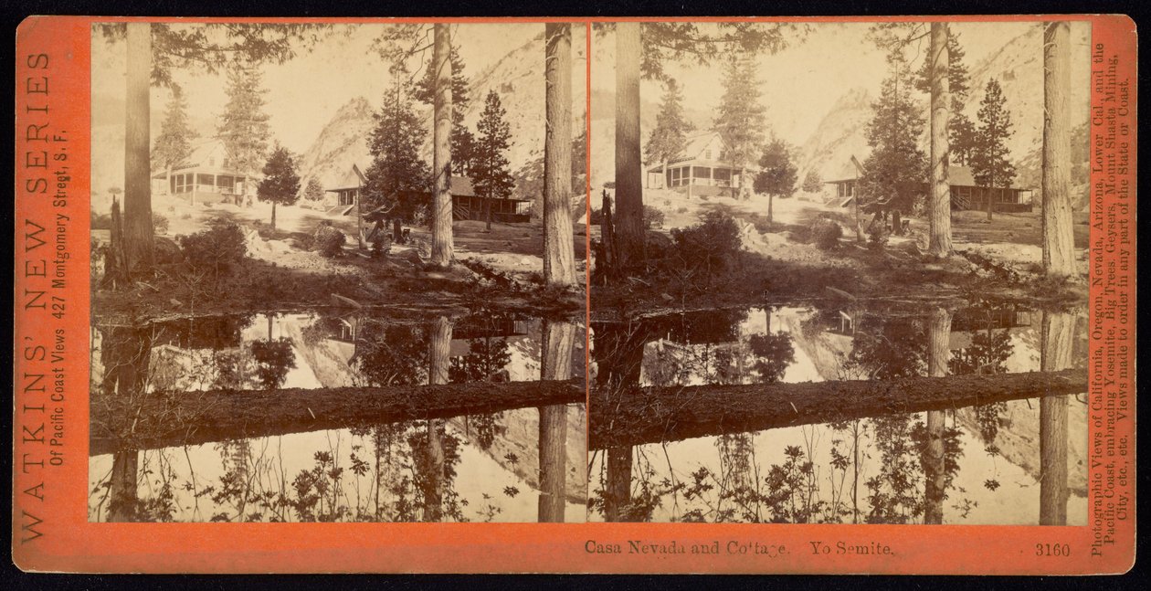 Casa Nevada und Cottage, Yosemite von Carleton E. Watkins