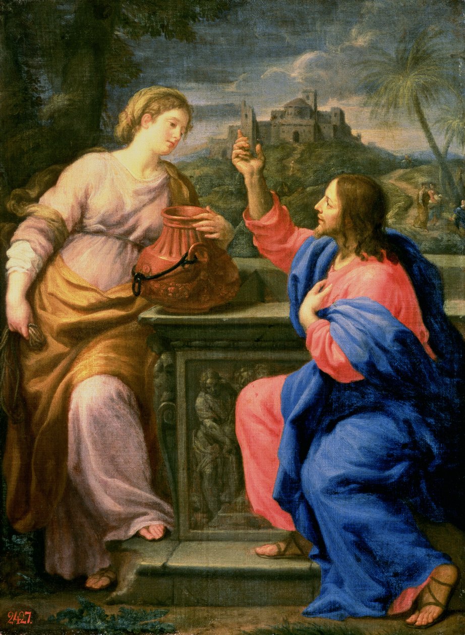 Christus und die Frau aus Samaria von Carlo Maratta or Maratti