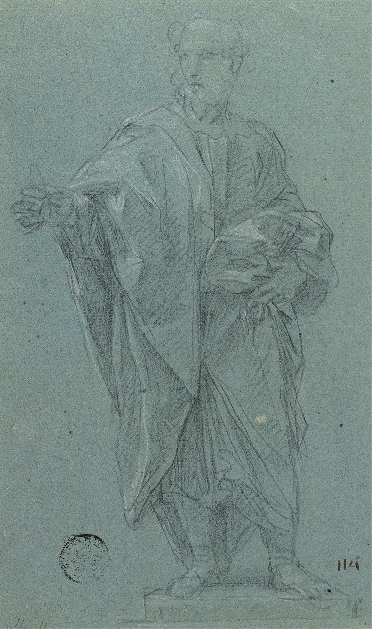 Studie für eine Statue des Apostels Petrus von Carlo Maratta or Maratti