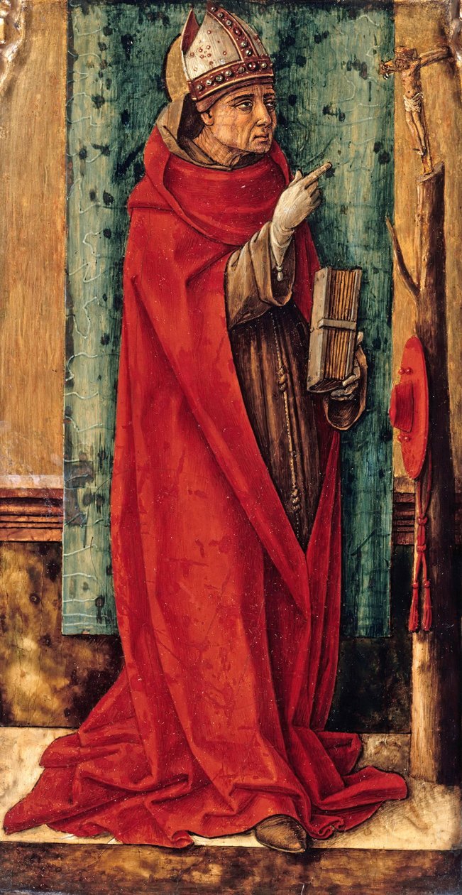 Heiliger Bonaventura, um 1490 von Carlo Crivelli