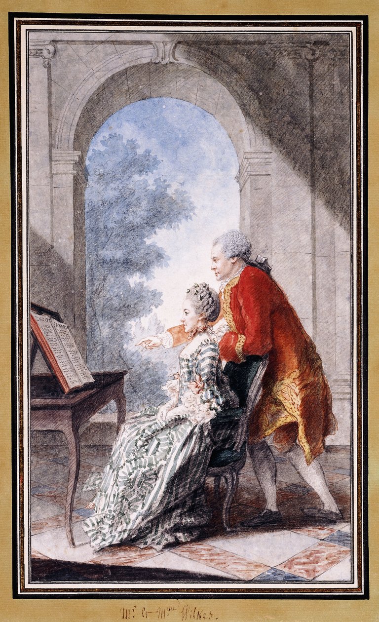 John Wilkes und Miss Gertrude Carmontelle von Carmontelle