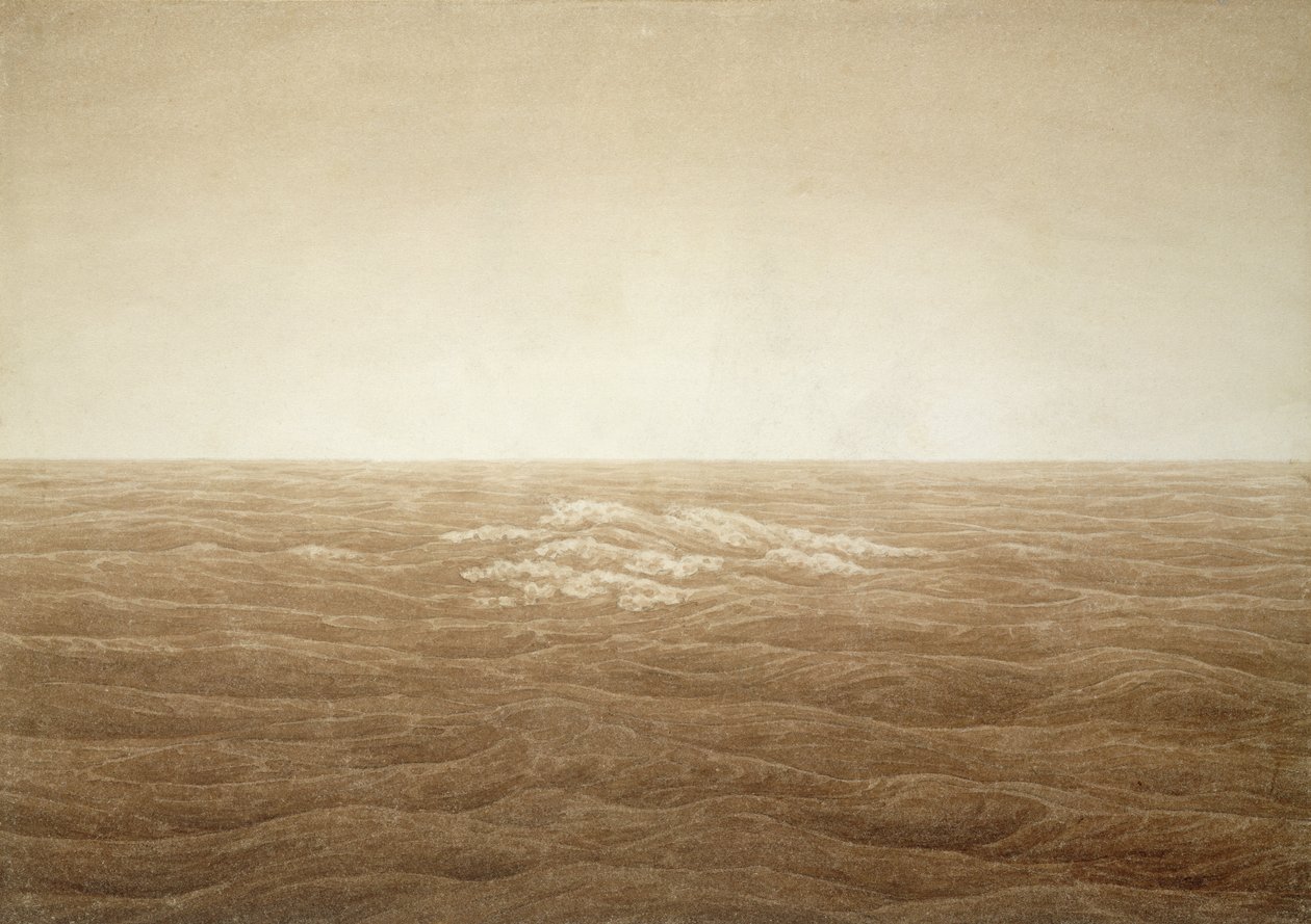 Meer bei Sonnenaufgang, 1828 von Caspar David Friedrich