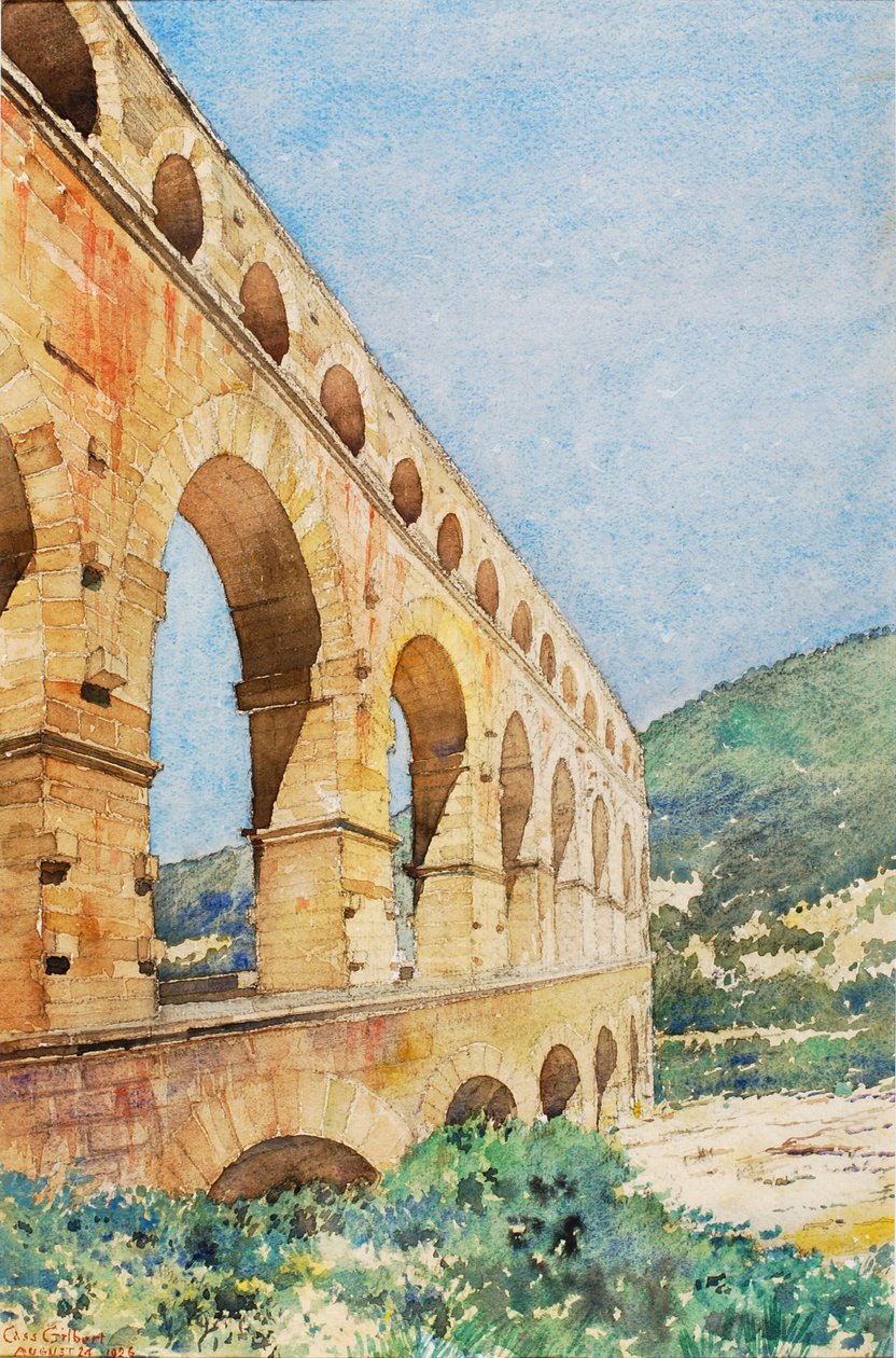 Pont du Gard, Frankreich von Cass Gilbert