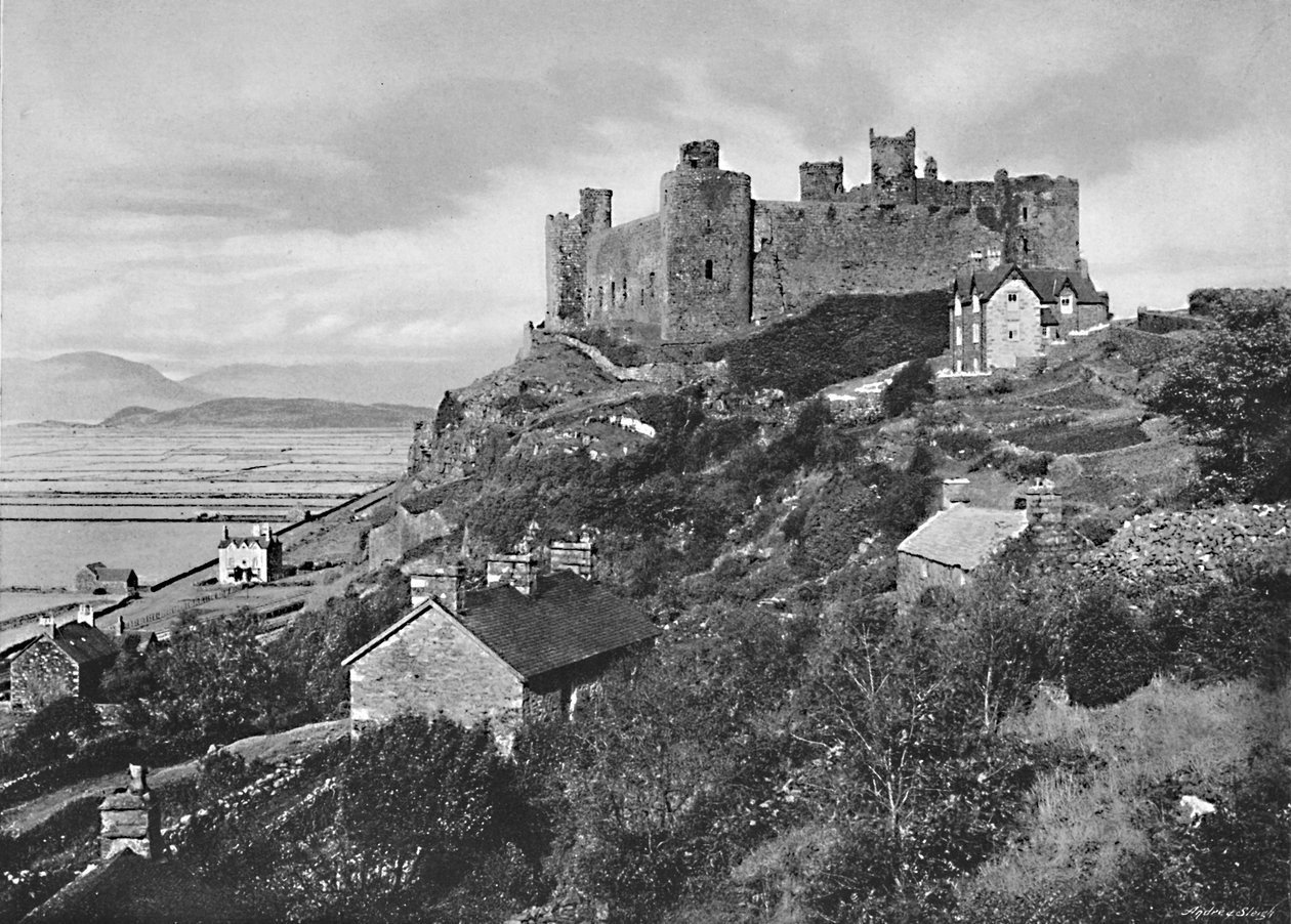 Harlech Castle, um 1896 von Catherall and Pritchard