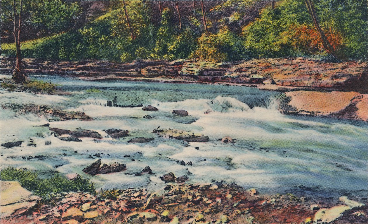 Schnelle Gewässer, Cherokee Park, 1942 von Caufield and Shook