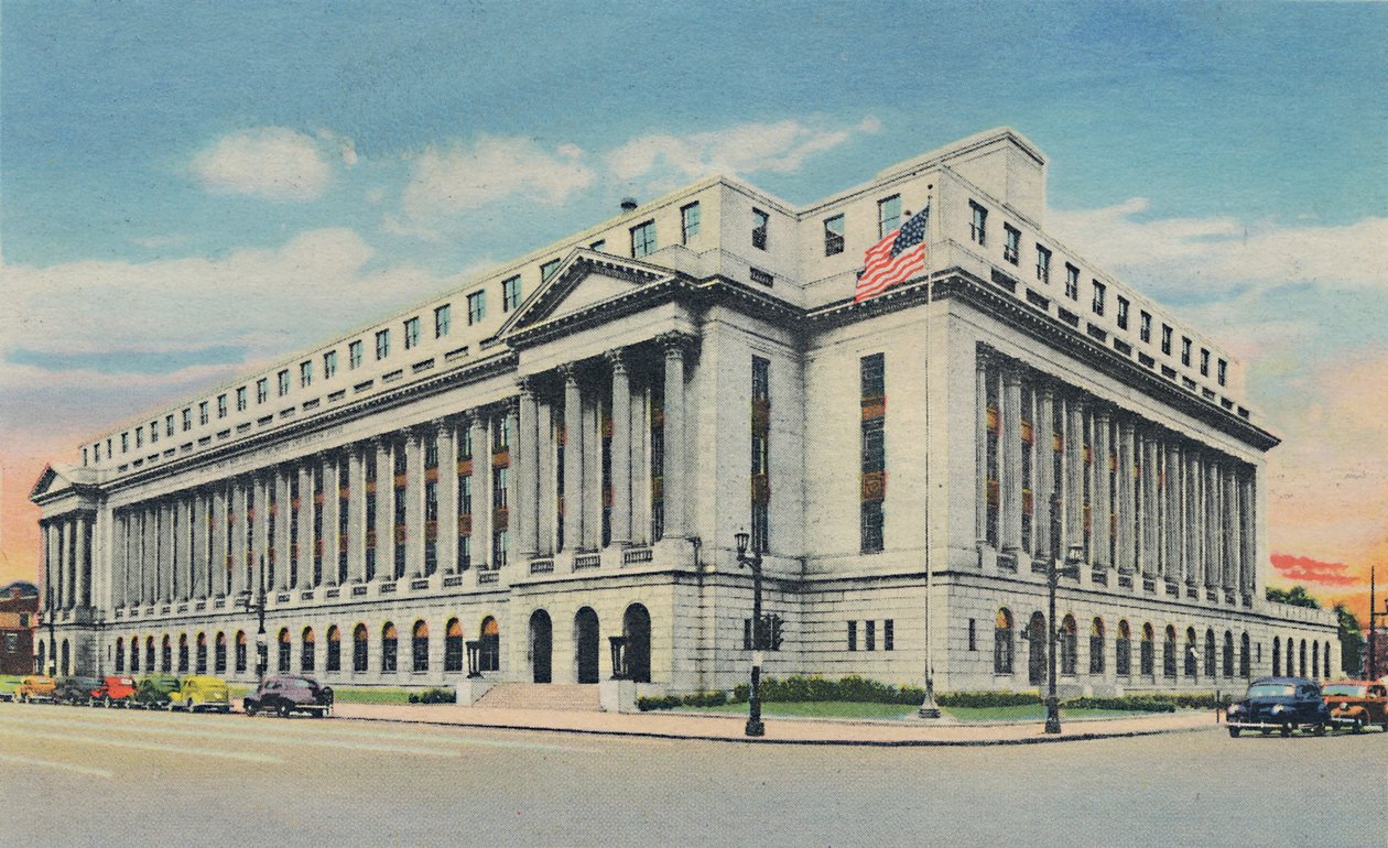 US-Postamt, 1942 von Caufield and Shook
