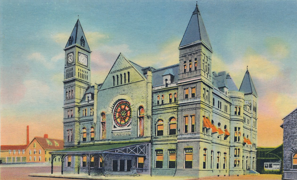 Union Station, 10th und Broadway, 1942 von Caufield and Shook