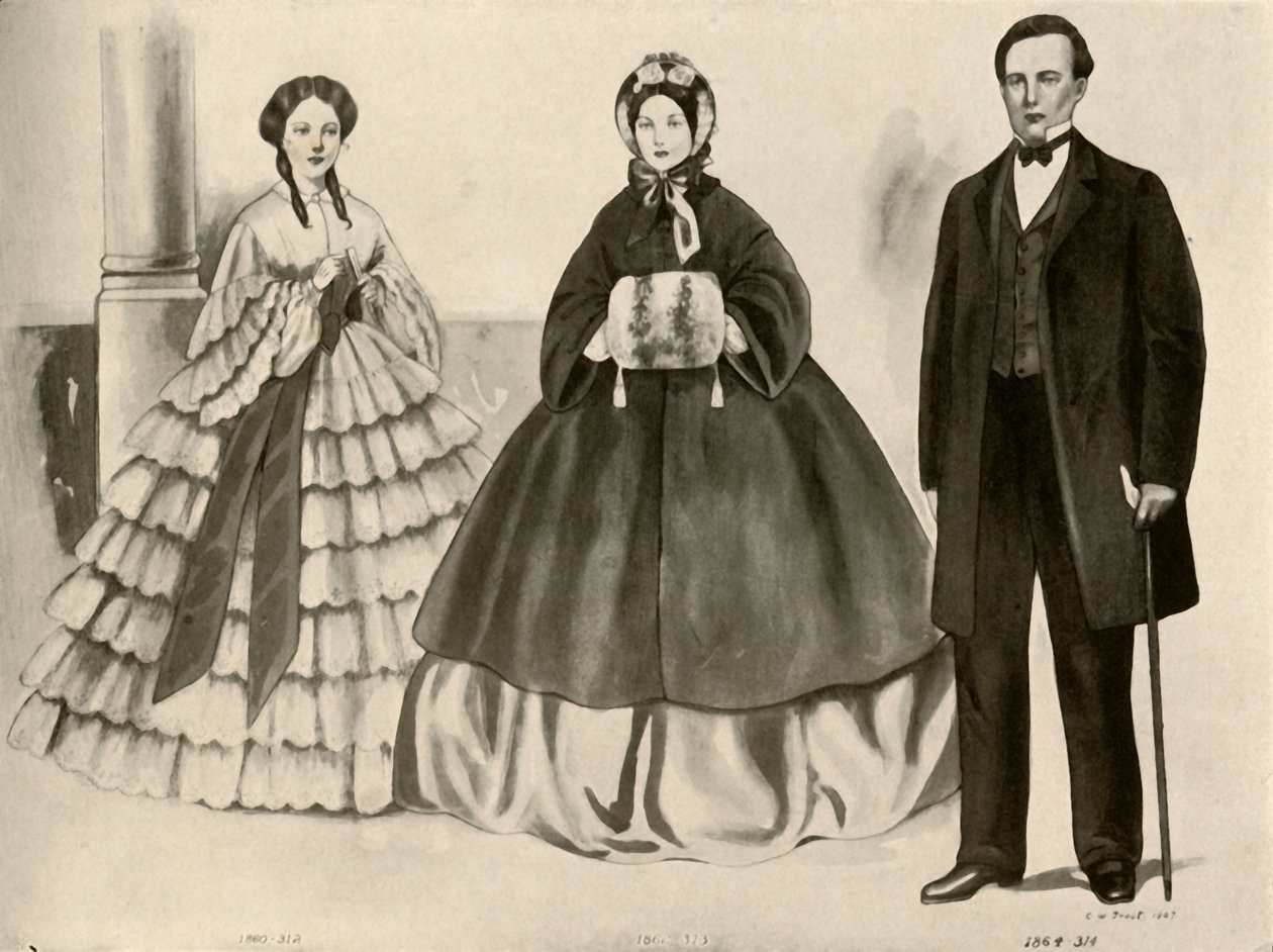 Kleidung von 1860-1870, 1907, 1937 von Cecil W. Trout
