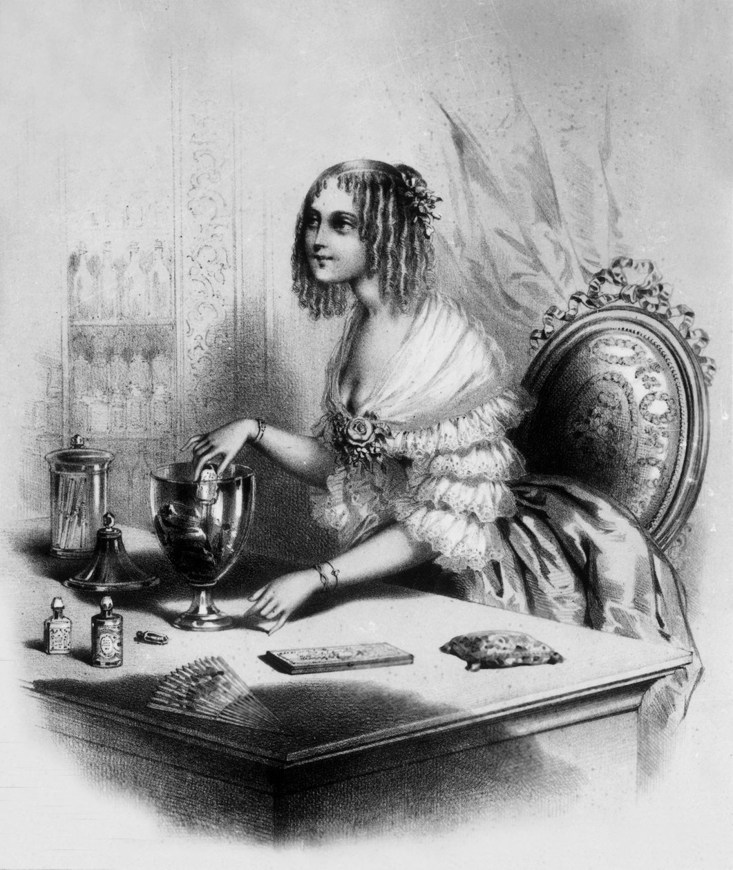 Parfümverkäuferin in Paris von Celestin Deshayes