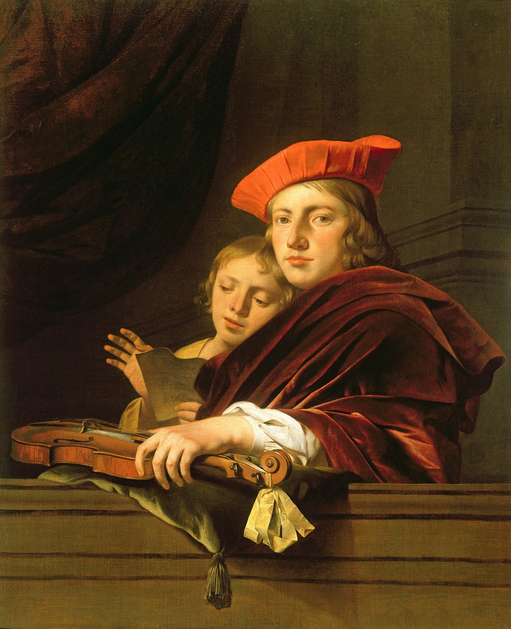 Zwei Musiker von Cesar Boetius van Everdingen