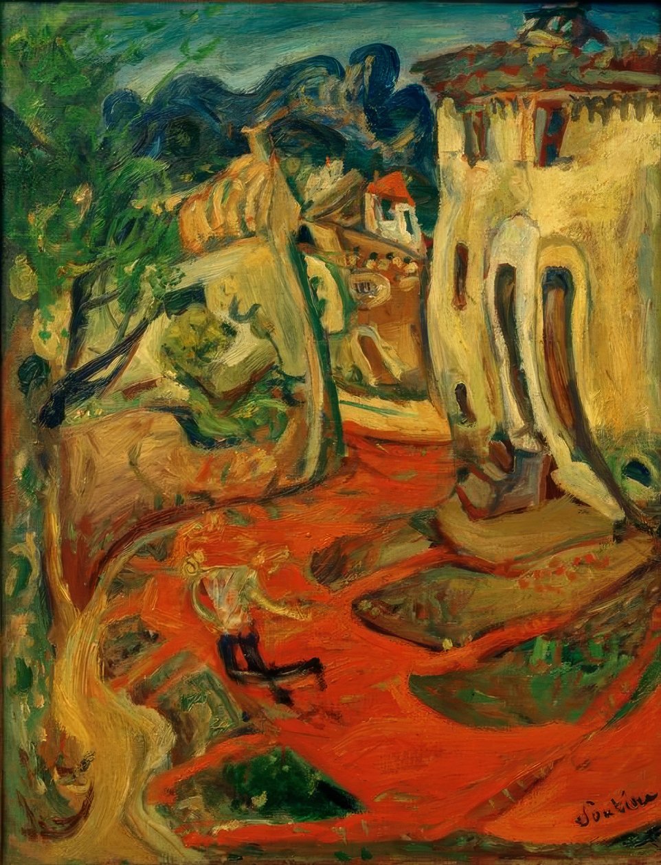 Ch. Soutine, Straße in Cagnes von Chaim Soutine