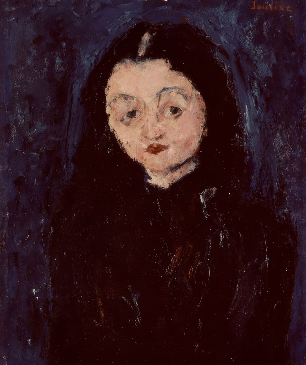 Weibliches Porträt – 20. Jahrhundert – Französischer Expressionismus von Chaim Soutine