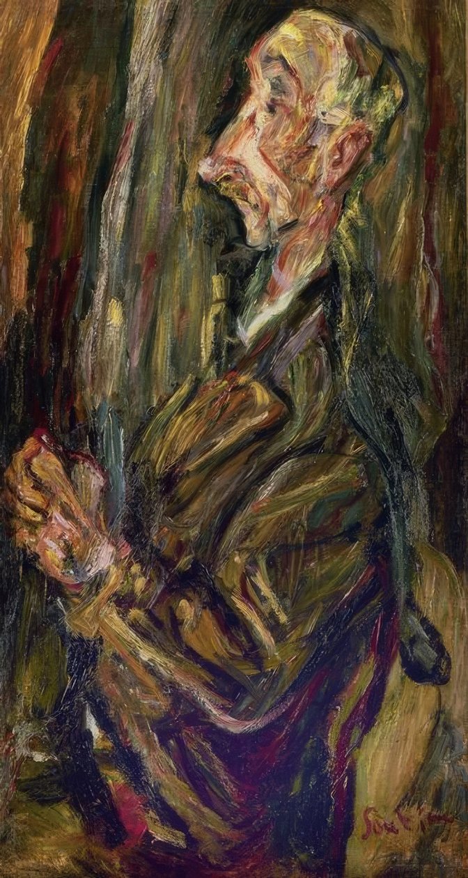 Mann im Gebet – 20. Jahrhundert – Französischer Expressionismus von Chaim Soutine