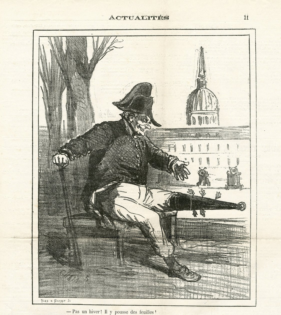 Illustration von Cham (1819-1879) in The Charivari von Amédée de Noé