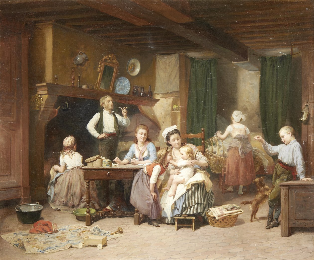 Familienzeit von Charles Auguste Romain Lobbedez