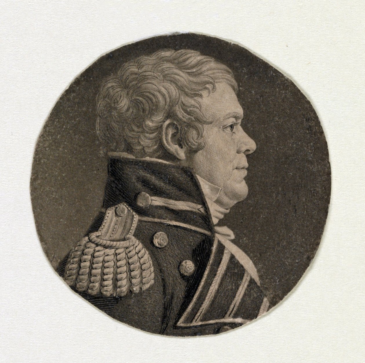 John Cassin, ca. 1825 von Charles Balthazar Julien Févret de Saint Mémin