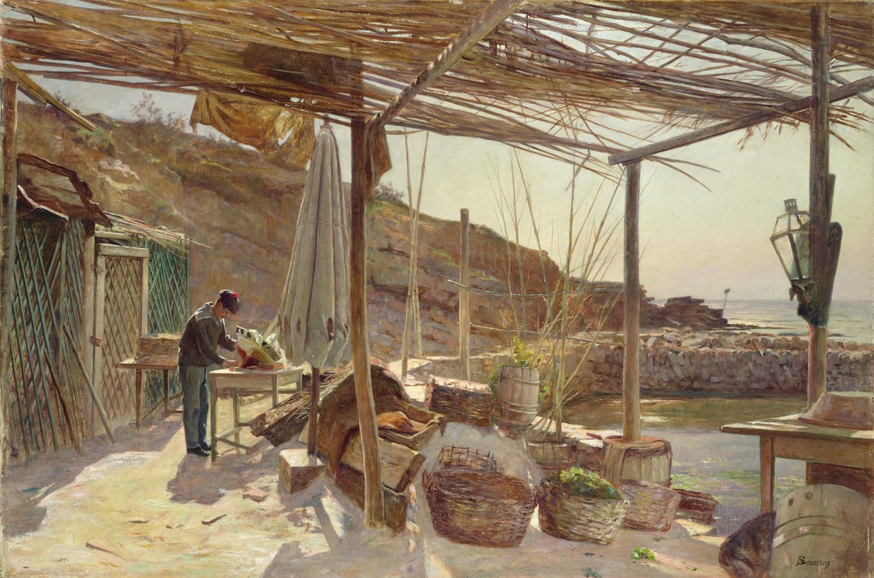 Das Lagerhaus in Ciotat, vor 1903 von Charles Beauverie
