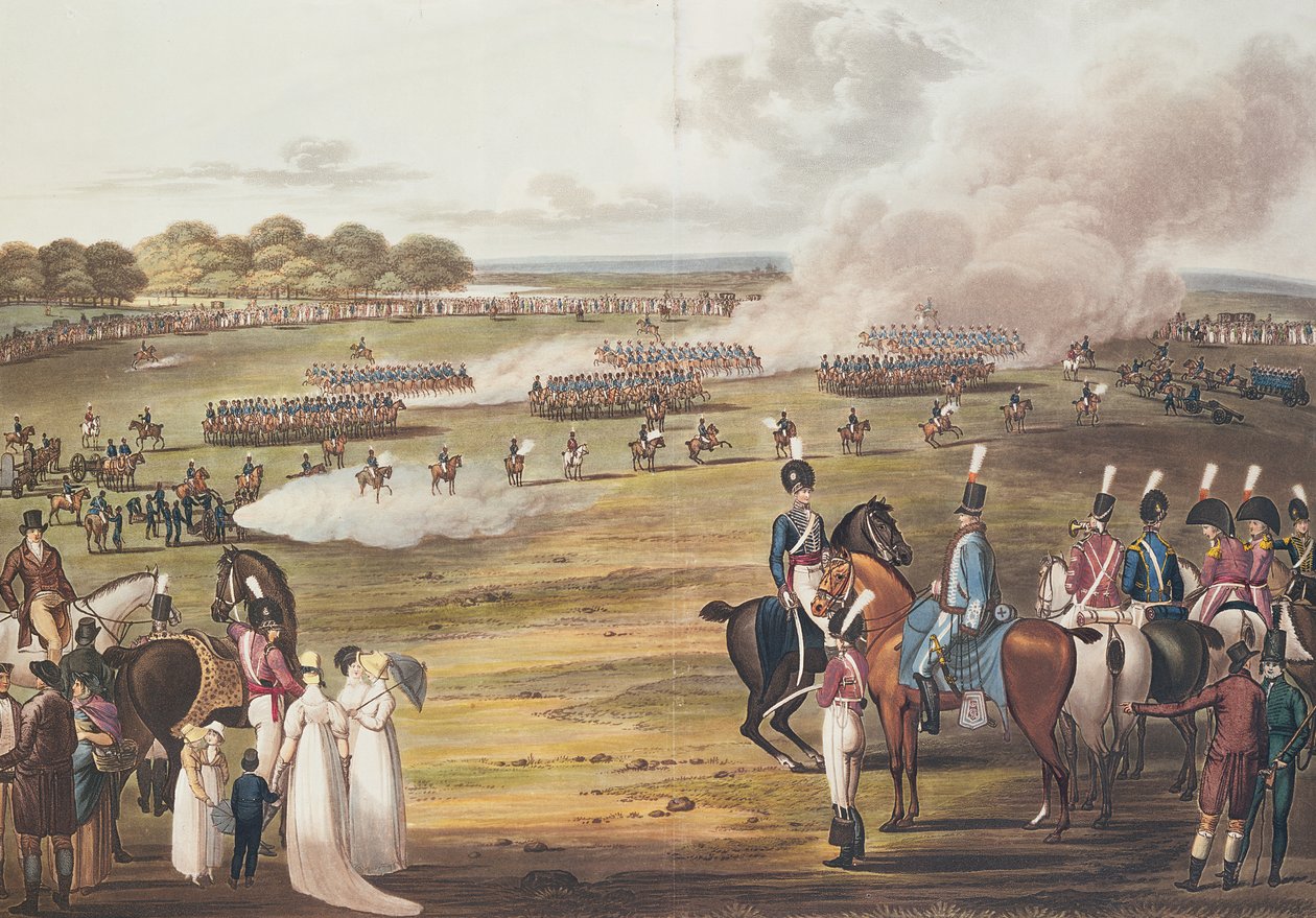 Ansicht der London Volunteer Cavalry und Flying Artillery, 1805 von Charles Cranmer