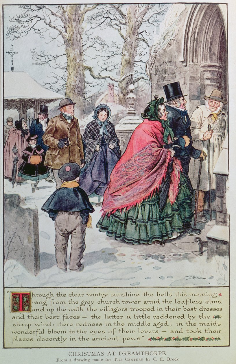 Weihnachten in Dreamthorpe, nach einer Zeichnung für 