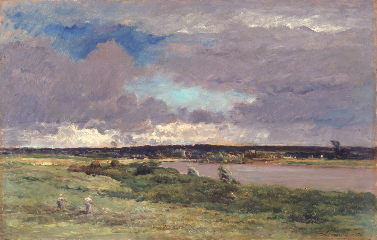 Der kommende Sturm: Früher Frühling, 1874 von Charles Francois Daubigny