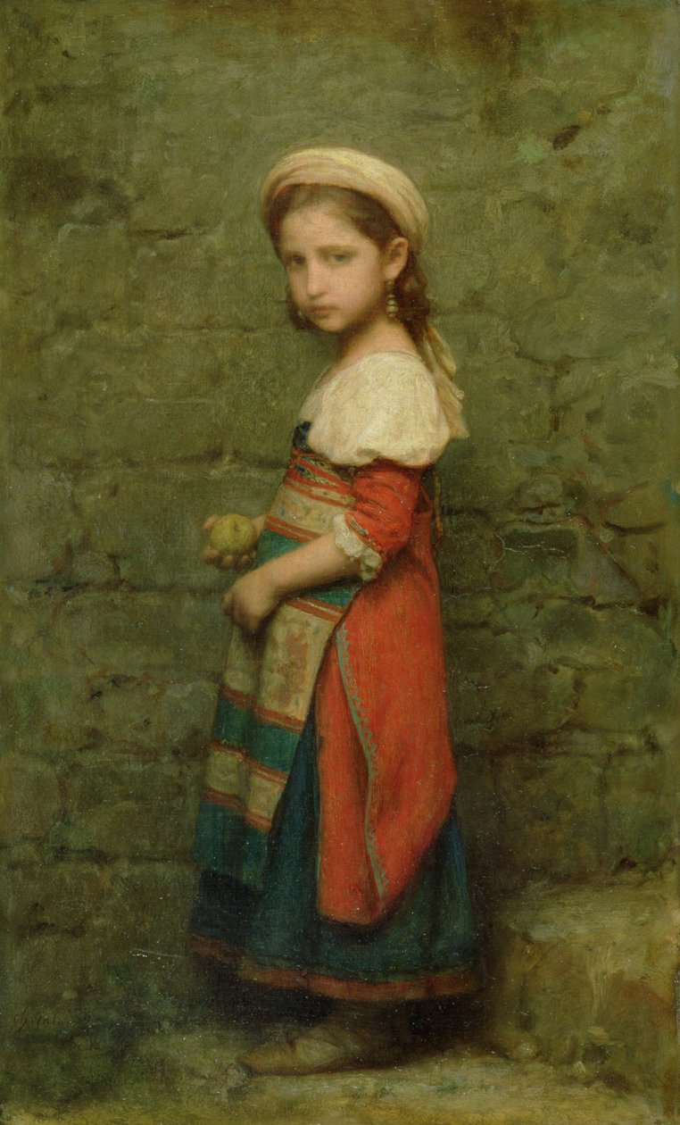 Italienisches Mädchen, 1863 von Charles François Jalabert