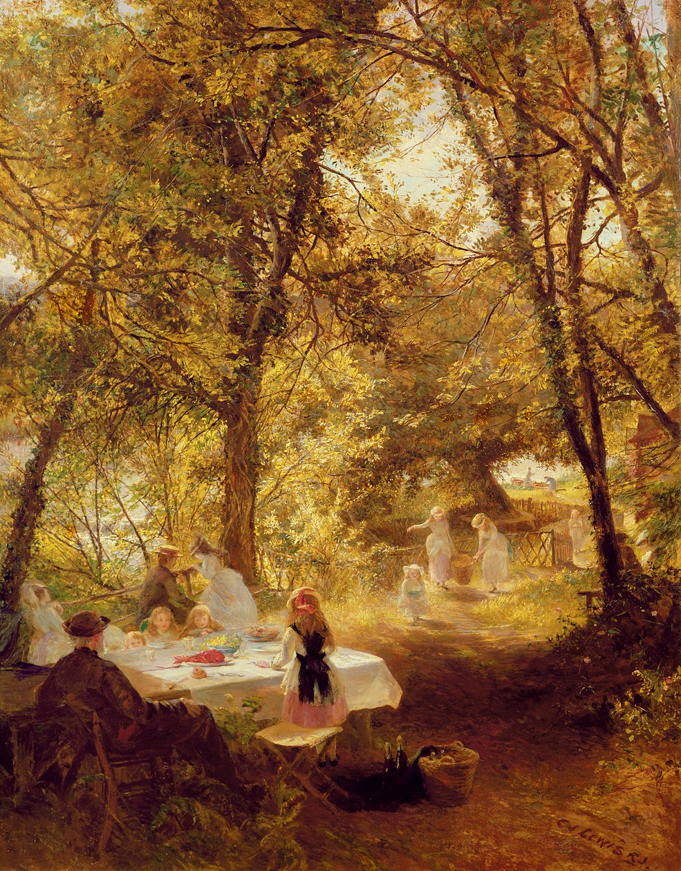 Unser Picknick - New Lock, Berks. von Charles James Lewis