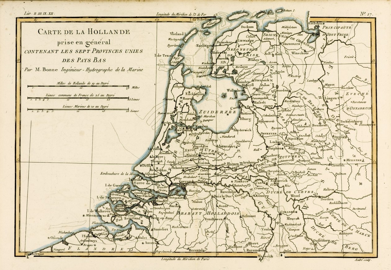 Holland einschließlich der Sieben Vereinigten Provinzen der Niederlande, aus 
