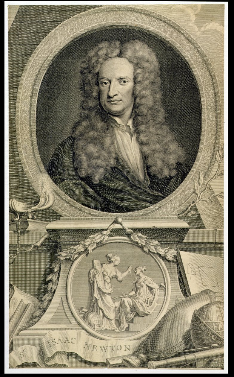 Sir Isaac Newton (1642-1727) von Charles Robert Leslie