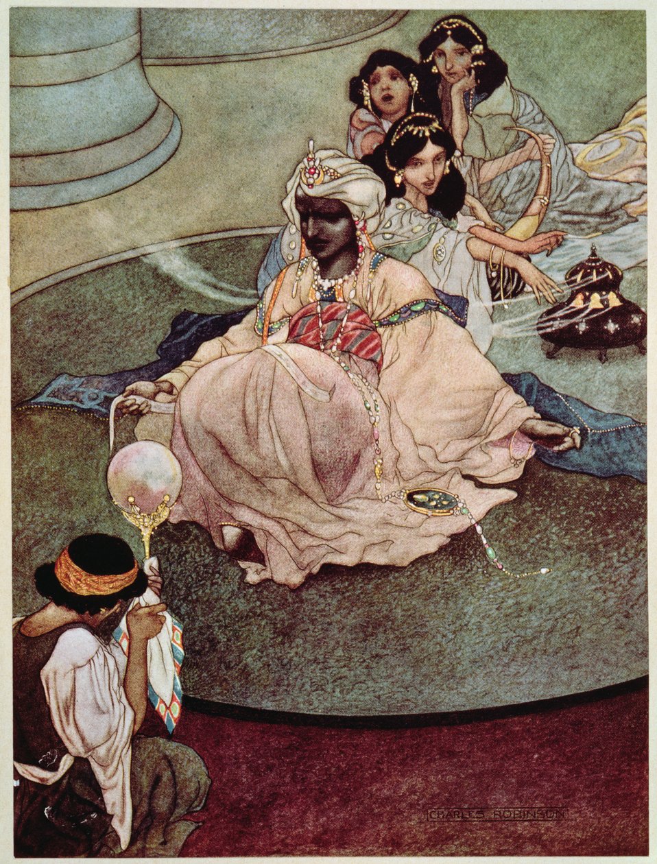 Der König der Berge des Mondes, 1913 von Charles Robinson