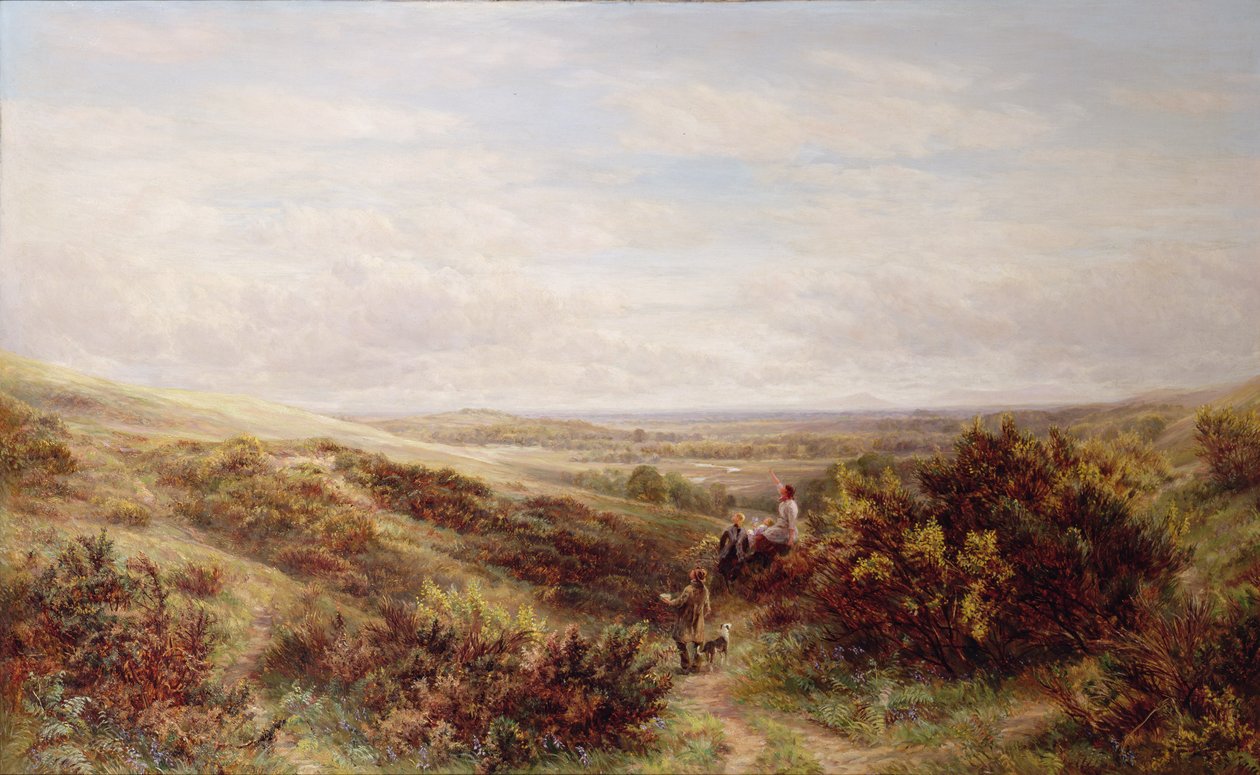 Moorlandschaft mit Figuren von Charles Thomas Bale