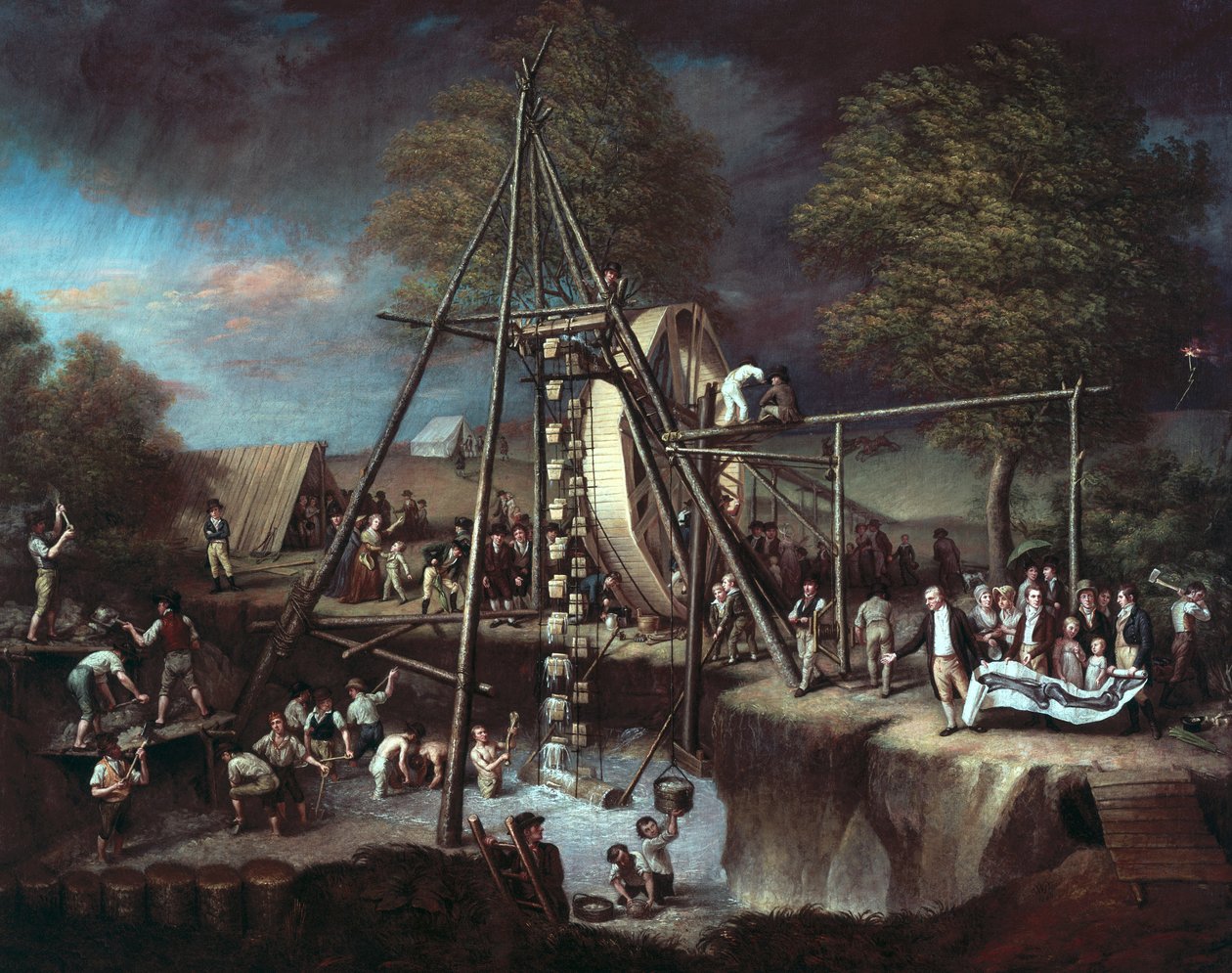 Ausgrabung des Mastodons, 1806 von Charles Willson Peale