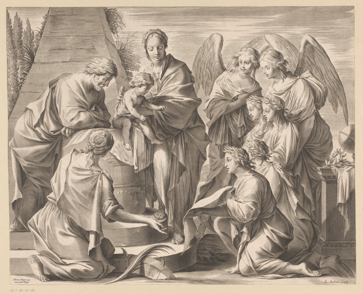 Erziehung Christi von Charles Audran