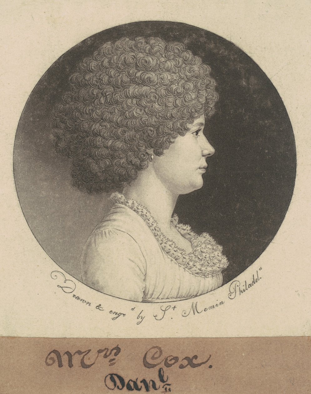Mrs. Cox von Charles B. J. Févret de Saint Mémin