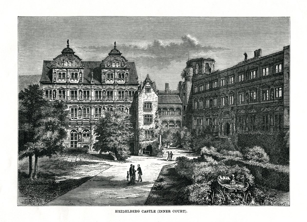 Schloss Heidelberg, Deutschland, 1879 von Charles Barbant