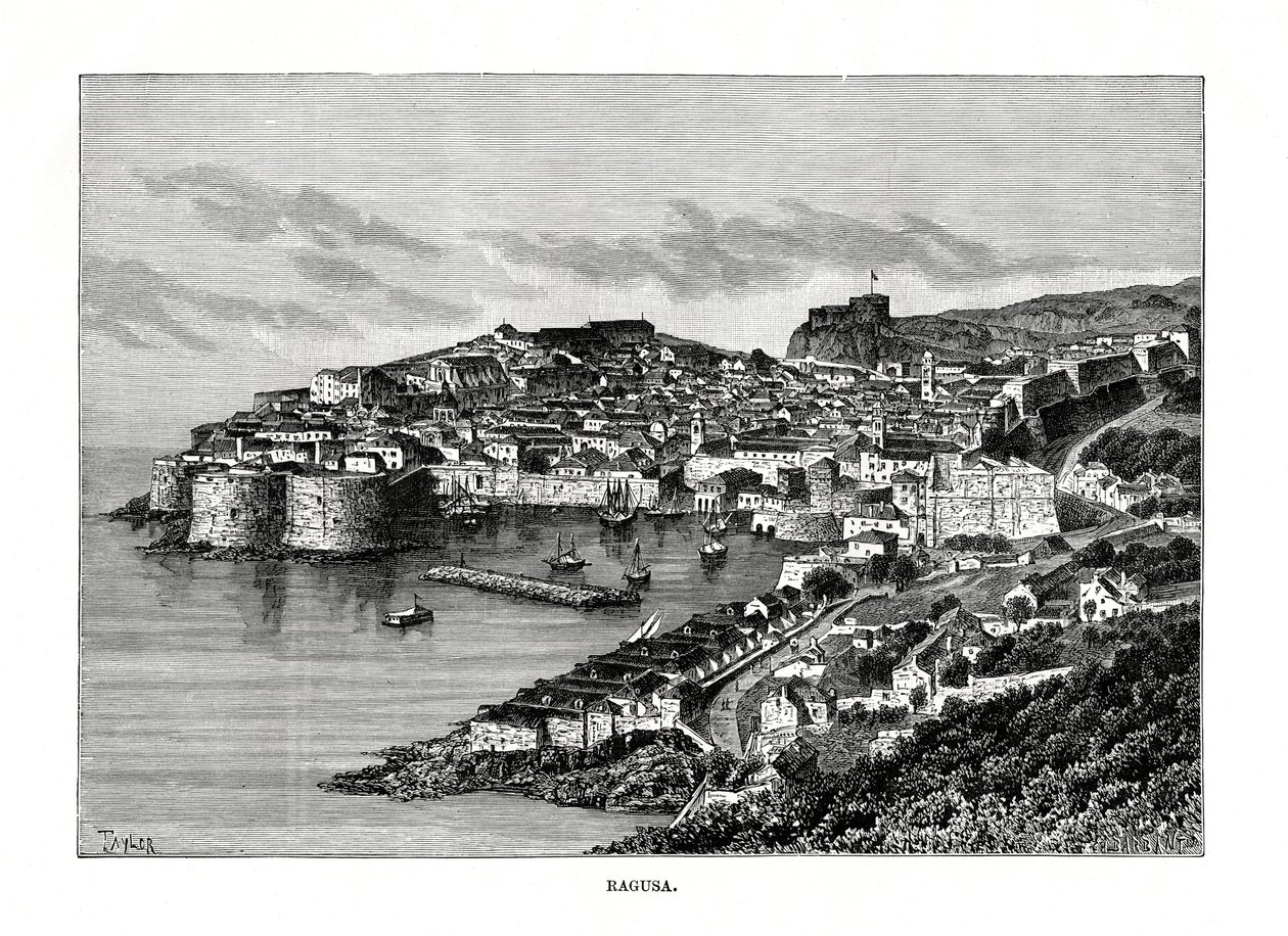 Ragusa, Sizilien, Italien, 1879 von Charles Barbant