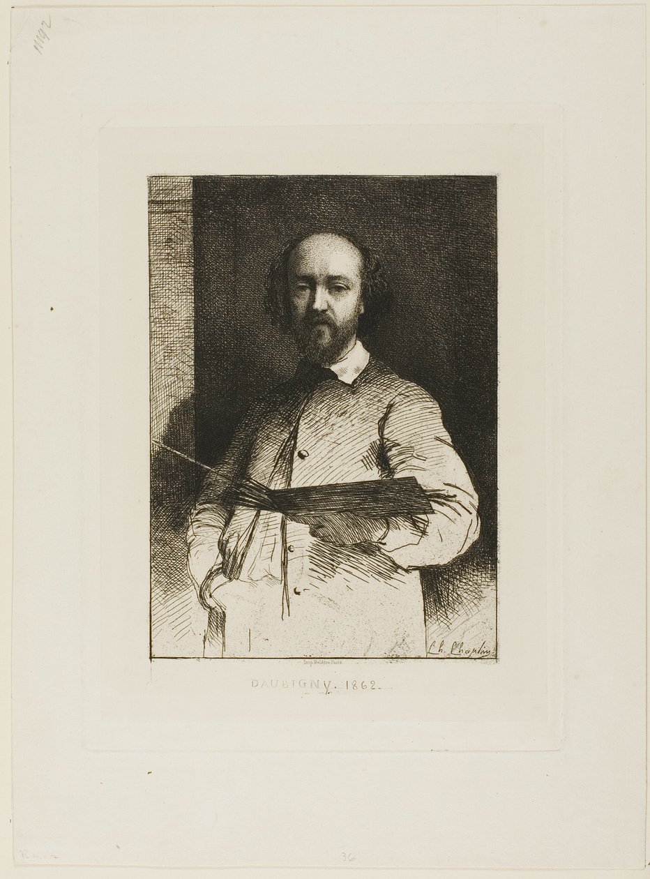 Porträt von Daubigny von Charles Chaplin
