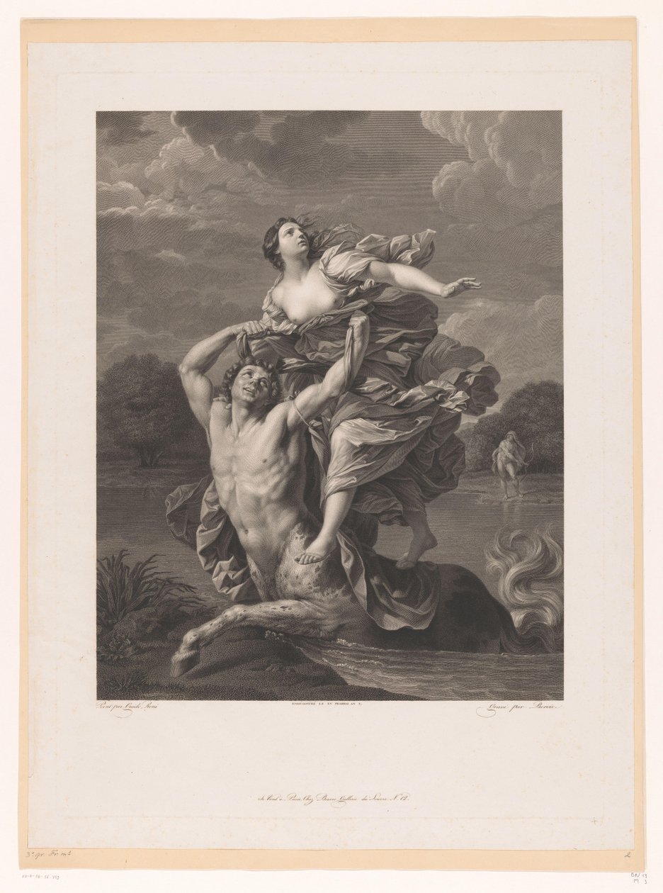 Entführung von Deianeira durch Nessos von Charles Clément Bervic