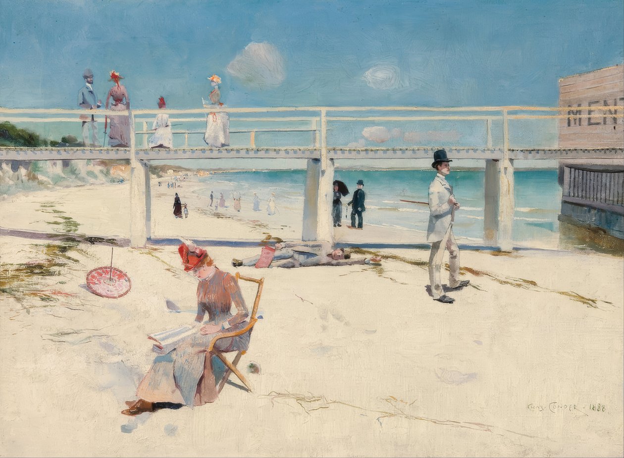 Ein Urlaub in Mentone von Charles Edward Conder