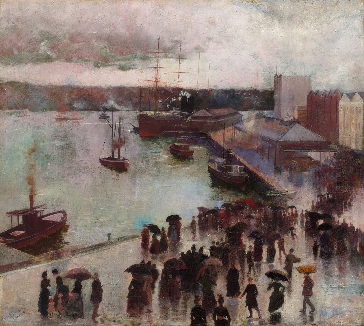 Abfahrt der Orient – Circular Quay von Charles Edward Conder